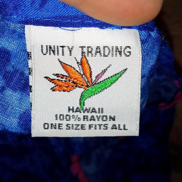 Unity Trading Hawaiian Floral Wrap Skirt Sarong Bikini Top Crop Beach CoverUp OS - Picture 4 of 4